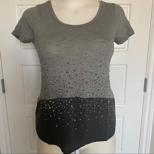 Venus 2 tone grey T-shirt with sparkle